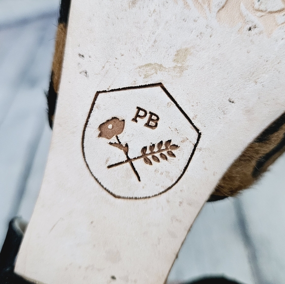 POPPY BARLEY | animal print calf hair d'orsay pointed toe slip-on flats - Picture 8 of 11